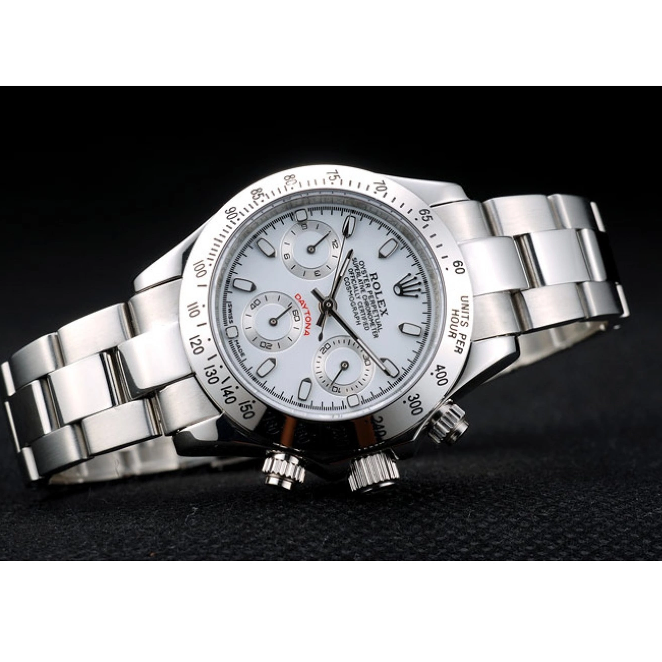 Aaa fake watches Stainless Tachymeter White Rolex Daytona Steel Dial Case Lady 0616